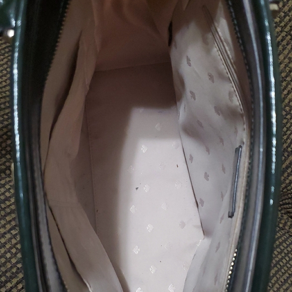 Kate Spade Shiny Dark Green Tote - Picture 3 of 6
